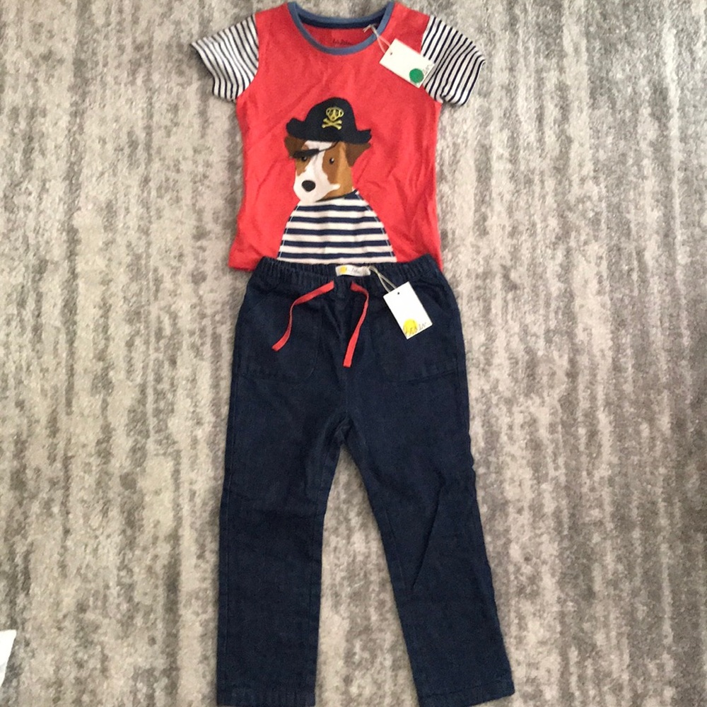 Pirate Dog Jean & T-Shirt Set